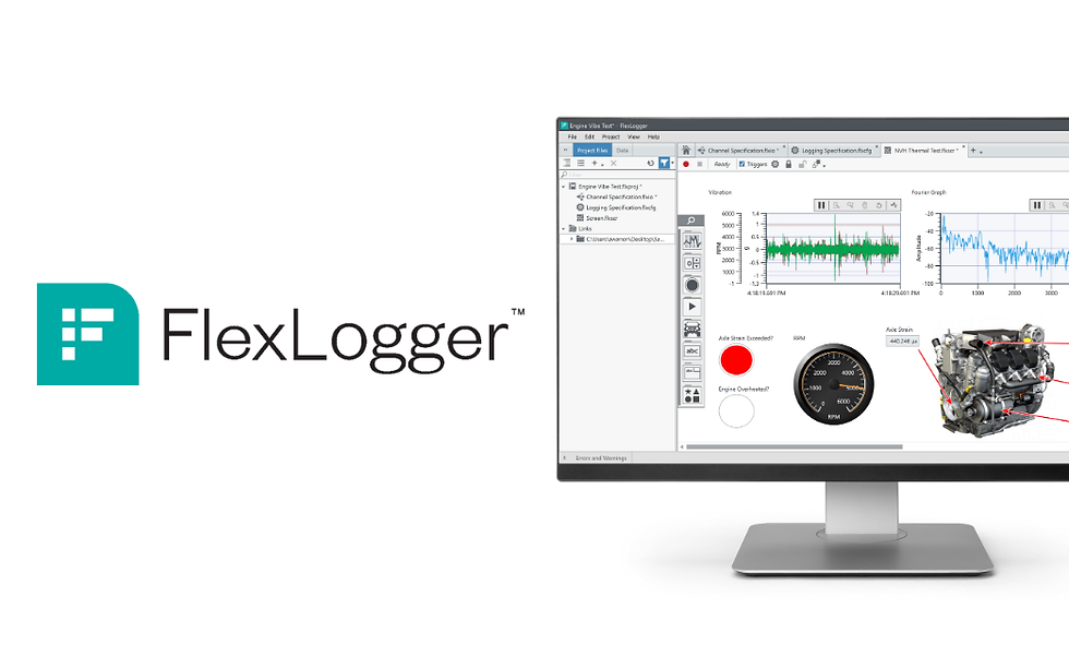 FlexLogger for automated measurements and datalogging