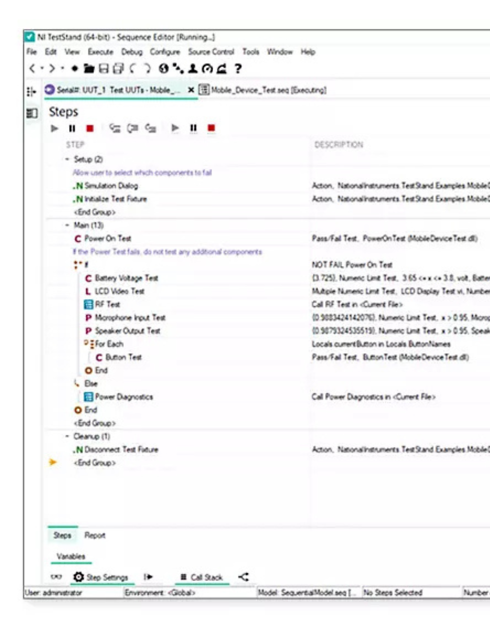 TestStand Editor