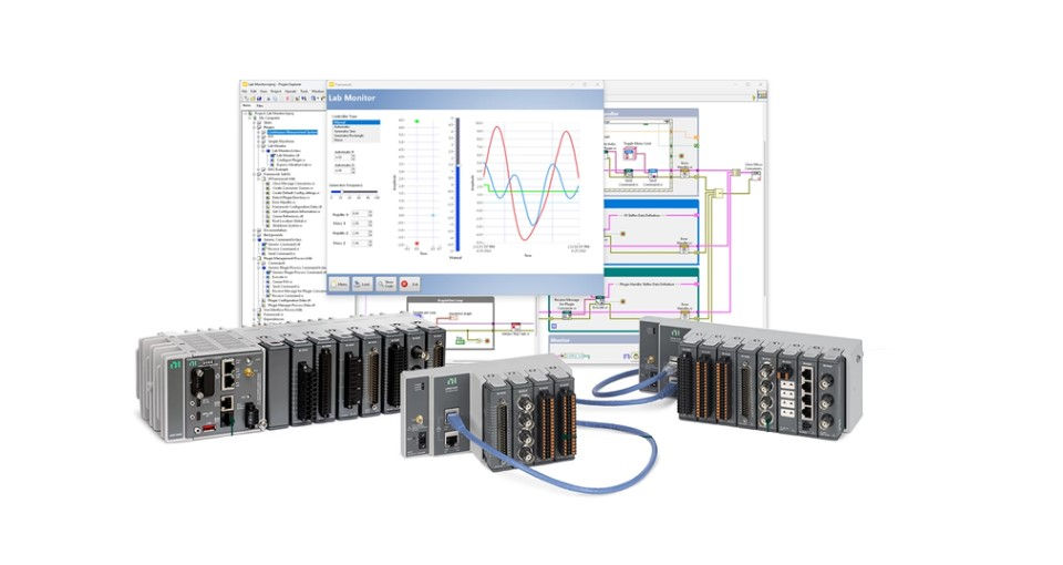 LabVIEW screen and CompactRIO cRIO Family