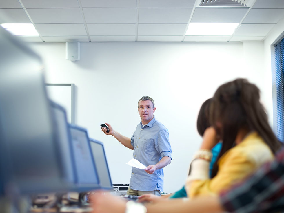 NI Training Students and Teacher in Class