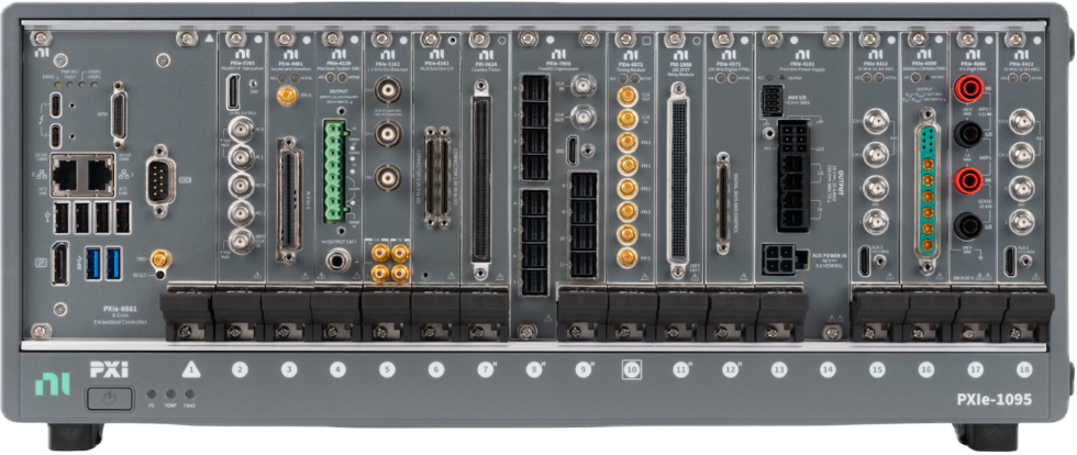PXIe-1095 full of modules