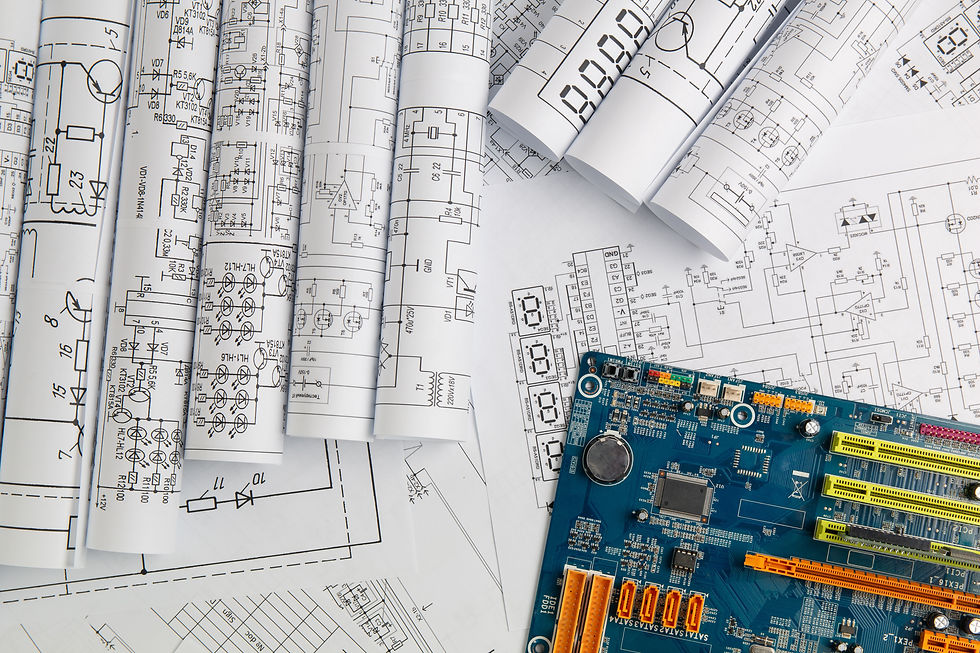 PCB and design graphic plans