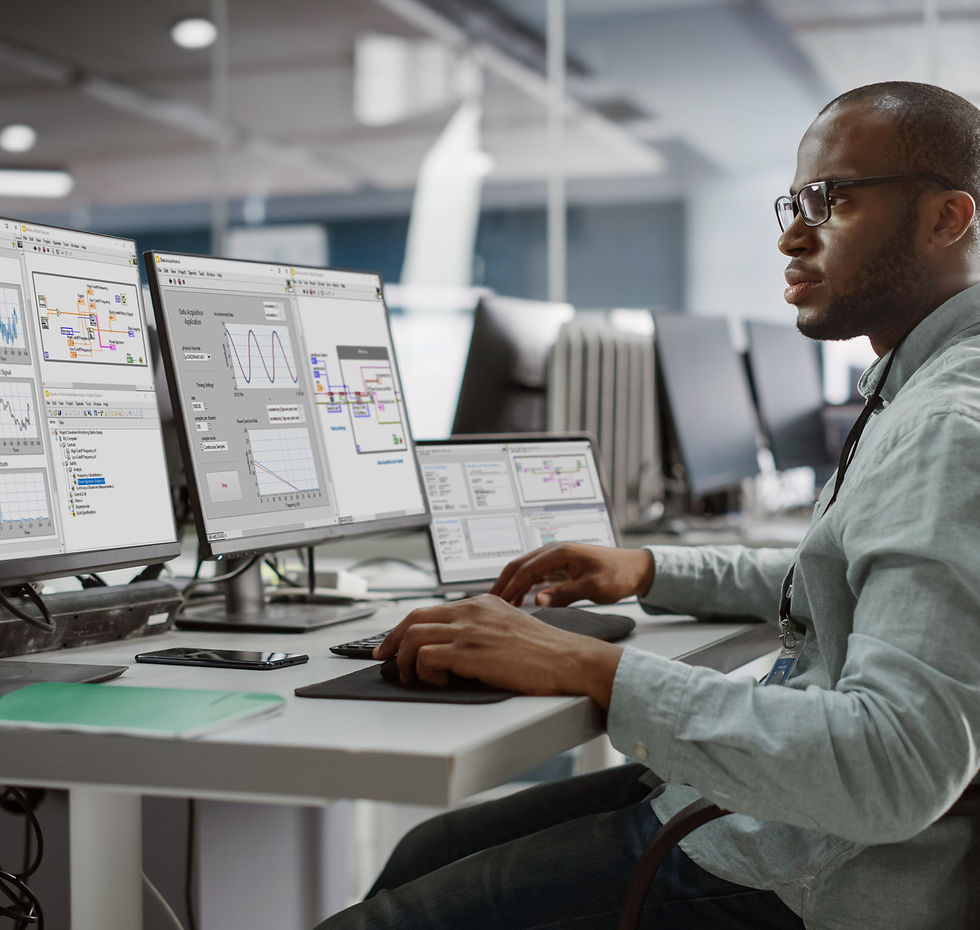R&D engineer working on LabVIEW